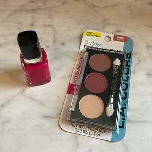 L.A. Colors 3 Color Eyeshadow with bonus nail polish